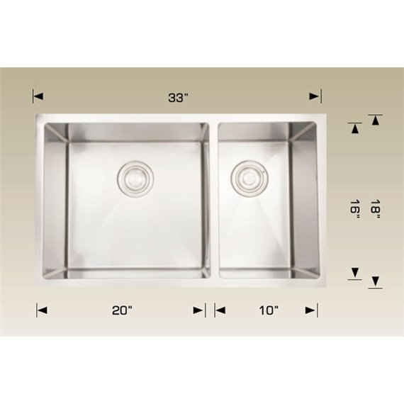 Bosco 208006 Plus Standard Plus Series Stainless Steel Kitchen Sink