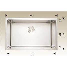 Bosco 208033 Plus Standard Plus Series Stainless Steel Kitchen Sink