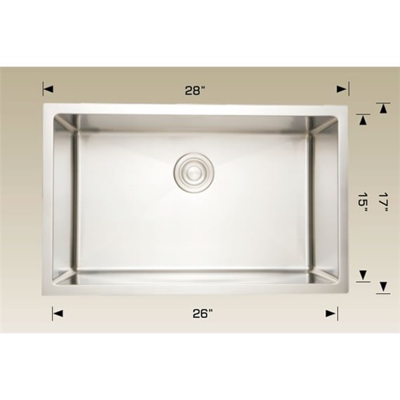 Bosco 208057 Plus Standard Plus Series Stainless Steel Kitchen Sink