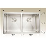 Bosco 208058 Plus Standard Plus Series Stainless Steel Kitchen Sink