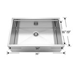 Bosco 213625M Titanium Series Plus Stainless Steel Kitchen Sink