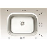 Bosco HU207005 Laundry Series Stainless Steel Sink