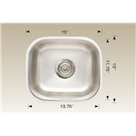 Bosco HU207008 Standard Series Stainless Steel Kitchen Sink