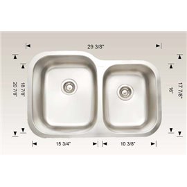 Bosco HU207013 Standard Series Stainless Steel Kitchen Sink