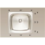 Bosco T207004 Laundry Series Stainless Steel Sink