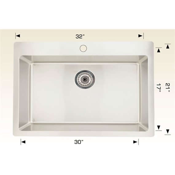 Bosco T208037 Builder Series Stainless Steel Kitchen Sink