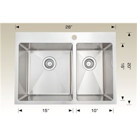 Bosco T208041 Standard Series Stainless Steel Kitchen Sink