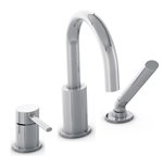 Baril B14-1329-00 OVAL B14 3-Piece Deck Mount Tub Filler With Hand Shower