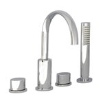 Baril B14-1429-00 OVAL B14 4-Piece Deck Mount Tub Filler With Hand Shower