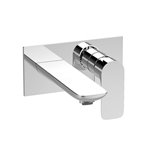 Baril B45-8100-00L SENS B45 Single Lever Wall-Mounted Lavatory Faucet, Drain Not Included