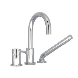 Baril B66-1369-03 ZIP B66 3-Piece Deck Mount Tub Filler With Hand Shower