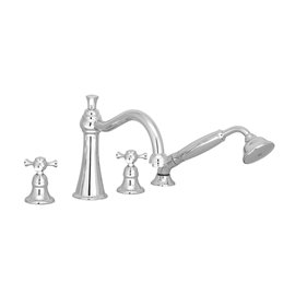 Baril B71-1401-01 EVA B71 4-Piece Deck Mount Tub Filler With Hand Shower