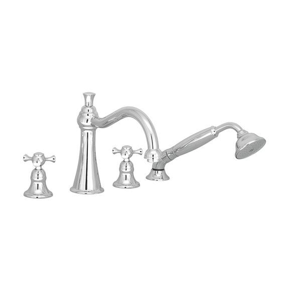 Baril B71-1401-01 EVA B71 4-Piece Deck Mount Tub Filler With Hand Shower