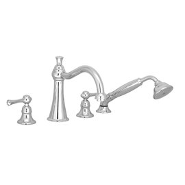 Baril B72-1401-01 TRADITION B72 4-Piece Deck Mount Tub Filler With Hand Shower