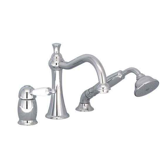 Baril B74-1341-01 VICTOIRE B74 3-Piece Deck Mount Tub Filler With Hand Shower