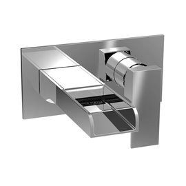 Baril B95-8100-00L LIB B95 Single Lever Wall-Mounted Lavatory Faucet, Drain Not Included