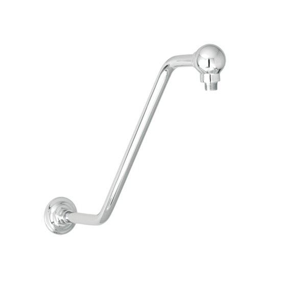 Baril BRA-1712-02 17" Z-Shaped Shower Arm With Flange