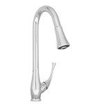 Baril CUI-1070-02L High Single Hole Kitchen Faucet With 2-Function Pull-Down Spray