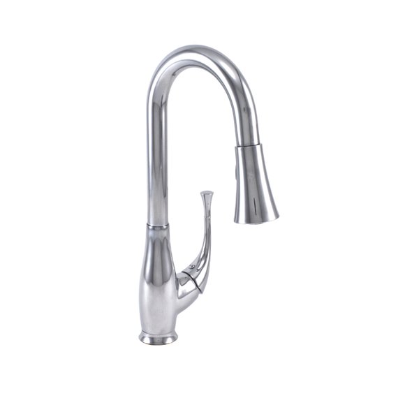 Baril CUI-1075-02L Single Hole Bar / Prep Kitchen Faucet With 2-Function Pull-Down Spray