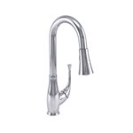 Baril CUI-1075-02L Single Hole Bar / Prep Kitchen Faucet With 2-Function Pull-Down Spray