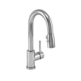 Baril CUI-2040-02L Single Hole Bar / Prep Kitchen Faucet With 2-Function Pull-Down Spray