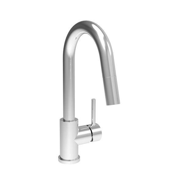 Baril CUI-2040-35L Single Hole Bar / Prep Kitchen Faucet With 2-Function Pull-Down Spray