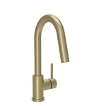 Baril CUI-2040-35L Single Hole Bar / Prep Kitchen Faucet With 2-Function Pull-Down Spray