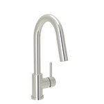 Baril CUI-2040-35L Single Hole Bar / Prep Kitchen Faucet With 2-Function Pull-Down Spray