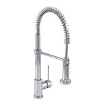 Baril CUI-9181-47L Industrial Style Single Hole Kitchen Faucet With 2-Function Spray