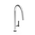 Baril CUI-9335-02L High Single Hole Kitchen Faucet With 2-Function Pull-Down Spray