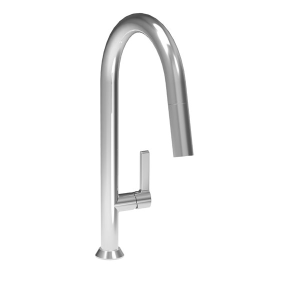 Baril CUI-9340-02L High Single Hole Kitchen Faucet With 2-Function Pull-Down Spray