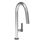 Baril CUI-9340-02L High Single Hole Kitchen Faucet With 2-Function Pull-Down Spray