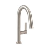 Baril CUI-9345-02L Single Hole Bar / Prep Kitchen Faucet With 2-Function Pull-Down Spray