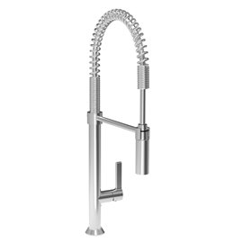 Baril CUI-9380-02L Industrial Style, Single Hole Kitchen Faucet With 2-Function Spray