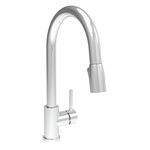 Baril CUI-9540-09L Modern Single Hole Kitchen Faucet With Single Lever And 2-Function Pull-Down Spray