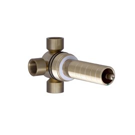 Baril DER-9530-03 Complete Thermostatic Pressure Balanced Shower Control Valve With 3-Way Diverter (Shared Ports)