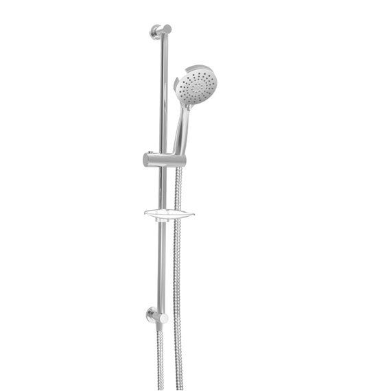 Baril DGL-2175-23 Zip 3-Spray Sliding Shower Bar With Built-In Elbow Connector