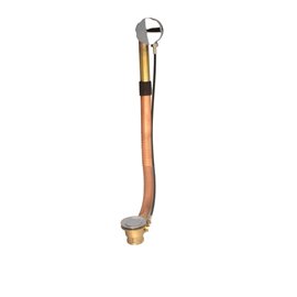 Baril REN-2007-10 Turn Control Cable-Operated Brass Bath Waste And Overflow Drain