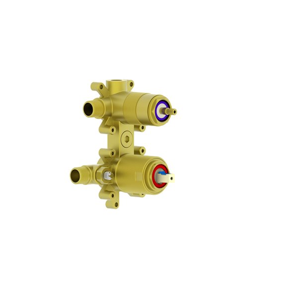 Baril RVA-9180-00 Pressure Balanced Rough With 2-Way Diverter (Shared Ports) - 1/2" Male Npt Or Welded Copper Connections 