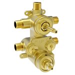 Baril RVA-9530-00 Complete Thermostatic Pressure Balanced Shower Control Valve With 3-Way Diverter (Shared Ports)