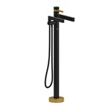 Riobel Paradox TPX39 2-way Type T thermostatic coaxial floor-mount tub filler with hand shower trim