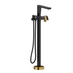 Riobel Ode OD39 2-way Type T (thermostatic) coaxial floor-mount tub filler with hand shower