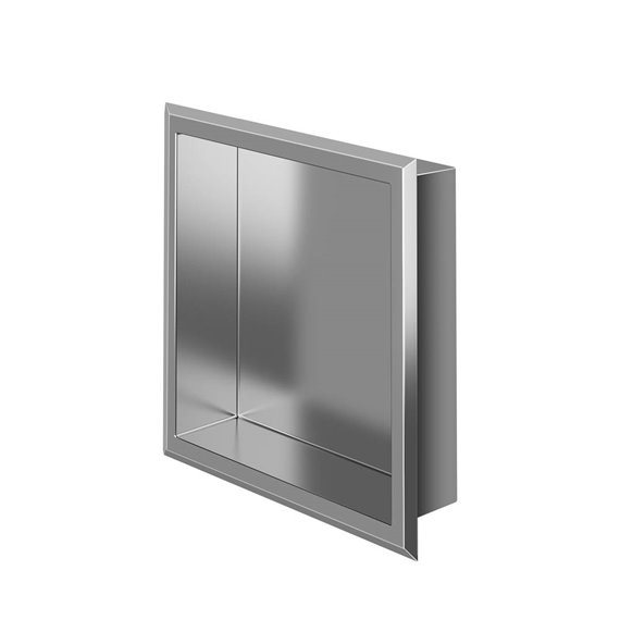 Zitta Stainless steel polished niche 12'' x 12'' x 3'' (305mm x 305mm x 76mm)