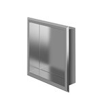 Zitta Stainless steel polished niche 12'' x 12'' x 3'' (305mm x 305mm x 76mm)