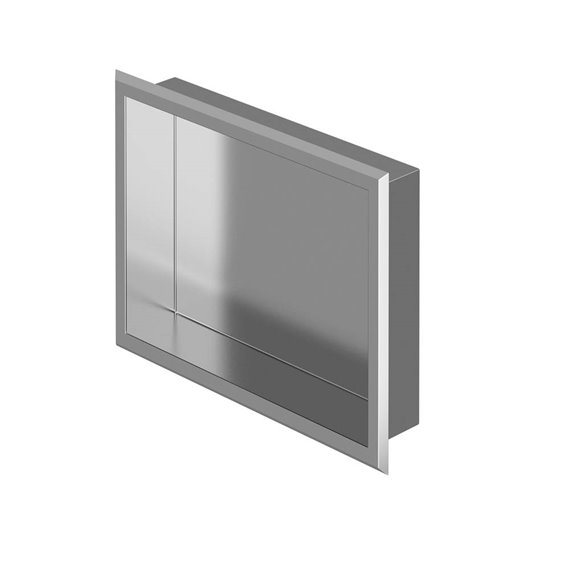 Zitta Stainless steel niche 16'' x 12'' x 3'' (406mm x 305mm x 76mm)