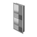 Zitta Stainless steel niche 24'' x 12'' x 3'' (610mm x 305mm x 76mm) with 1 shelf