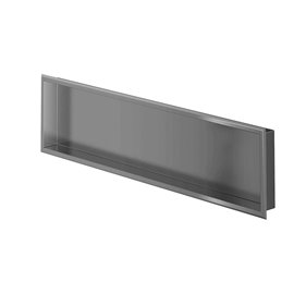 Zitta Stainless steel polished niche 48'' x 12'' x 3'' (1219mm x 305mm x 76mm)