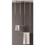 Zitta Ceiling towel bars duo