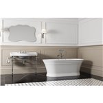 Zitta Antika white tub 67 x 31 x 23 5/8 chrome OVF