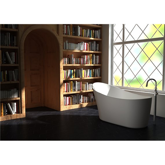 Zitta Kanwa white tub 55 1/2 x 26 x 30 3/4